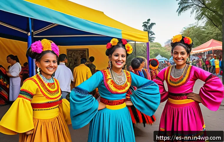 도시 공원과 지역 정체성의 관계 - A vibrant urban park in a Latin American neighborhood during a traditional cultural festival, featur...